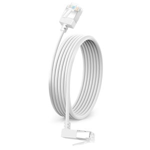 Dutevolns �����^ Cat6 �C�[�T�l�b�g�P�[�u�� 90�x�������A���O�� 10m�A�_��X���� RJ45 Cat6a LAN�P�[�u�� �A����10Gbps 550Mhz�P�[�u���A�Ή� PC�A���[�^�[�APS4�APS5�p(��)