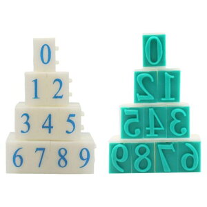 winova数字スタンプセット10数字ラバーヘッド0-9組み合わせセットナンバリング6mmx9mm