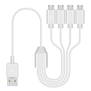DuttekMicroUSB�[�d�P�[�u��4in1USB2.0TypeA�I�XtoMicroUSB����P�[�u���f�[�^�����Ə[�d���T�|�[�g50cm��