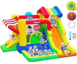 FBSPORTエアトランポリンエアートランポリンエアー遊具大型遊具室内折りたたみ部屋遊び室内遊具バウンサー子供エア送風機エアブロー付きプレゼントキッズハウスプレイハウスプール大…