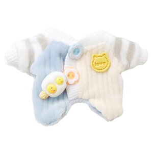 niannyyhouseボディスーツカラーブロック・クローリング・スーツ10cm~15cm20cmぬいぐるみ服着せ替え綿人形アクセサリー(Blue10cm~15cm)