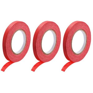 DMiotech3個10mmx20Mマスキングテープペインターテープロール工芸品ラベリングDIY装飾用レッド