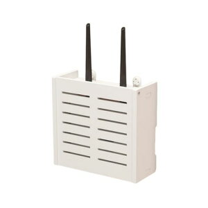 COZENTAWifiルーター収納壁取付ボックスwifi隠しボックス木製組み立て式小型ストライプ