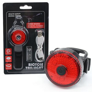 FTBOL自転車ライト充電式usbセーフティライト自転車リアライトテールランプ防水3点灯モード取り付け簡単バイク/クロスバイク/ロードバイクライト小型懐中電灯兼用地震/停電/登山/夜釣り(…