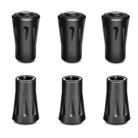 MOTORIトレッキングポールキャップ【6個セット】石突保護ラバーキャップストックキャップ滑り止め登山ストック保護ウォーキングポールキャップゴムキャップ端末保護キャップ取り替え…