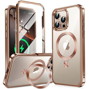 y360°SʕیEX^hEMagsafeΉzKELLCASEiPhone16PropP[XʉBX^hECDOcCX[dphone16proJo[ϖh~PCwʃbLop[