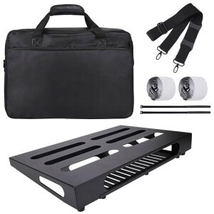 GOKKOギターエフェクターボードペダルボード収納バッグ付き(ML-ブラック)