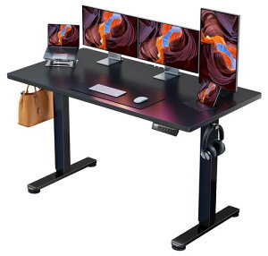 ErGear�d���I�t�B�X���[�N�e�[�u�����~���f�X�N�X�^���f�B���O�f�X�N��140cm�ω׏d80kg�����������[�@�\�㉺�������~�É����[�t�b�N�t������Ɗ��e�����[�N�y��140x���s��70x����72-118cm�z(�c