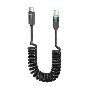 toockiusbc�P�[�u��100W�R�C��1.2m�܂ŐL�k�\PD/QC�Ή�USBCAndroidAuto�Ή����ϋv���u���b�N�[�diPhone17/iPhone16/iPhone15/Plus�AMacBook