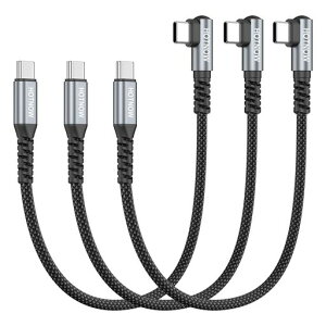 HOTNOW �Z�� USB C �P�[�u�� L�� 30cm 3�{�AUSB C to C �P�[�u�� PD�Ή� 65W �}���[�d ���ϋv�i�C�����҂�