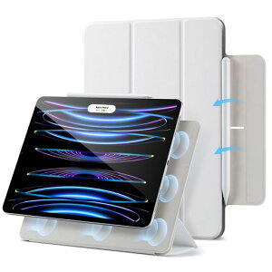 ESR iPad Pro 11�C���` �P�[�X ��4/3/2/1����(2022/2021/2020/2018)��p �}�O�l�b�g�z���� Pencil 2�Ή� �O�܃X�^���h �I�[�g�X���[�v/�E�F�C�N�@�\ Rebound�V���[�Y �z���C�g