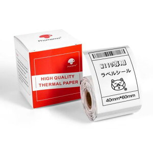 Phomemo M110�Ή� ���� ���x���V�[�� 40mm*60mm ��`�^�C�v 130������/�� ���M���x���v�����^�[�p ���M���[���� �������x�� ���M���x���v�����^�[�p