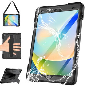 GlhtyiPad10.2�h���P�[�X�y2024��9����[2021]/��8����[2020]/��7����[2019]�h���P�[�X�A�C�p�b�h�J�o�[10.2�C���`IP68�h���K�i�y�ʌ^�ϏՌ�����S�ʕی���S���X�^���h�@�\�X�g���b�v�t��