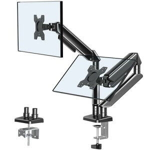 FORGINGMOUNT���j�^�[�A�[��2��ʃK�X���f���A���t���f�B�X�v���C�A�[��13~32�C���`(2~9kg)�Ή�VESA75*75/100*100�O�����b�g��&�N�����v�����p�x���߃P�[�u�����[
