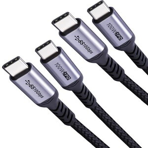 USB C����USB C 3.1�P�[�u�� 1m 2�{�ASUMPK 100 W C����C�^���j�^�r�f�I�P�[�u��4 K 60 Hz�f�B�X�v���C�A10 gbps�����f�[�^�]��USBC�P�[�u���T���X��Galaxy�d�q�^�O�`�b�v���ASSD