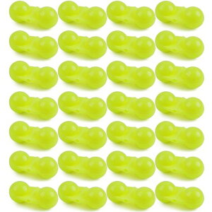 釣り鈴光る夜釣り音信号釣り警報ベルクリップ釣り竿用アラームベル釣り小物30個セット(黄色)