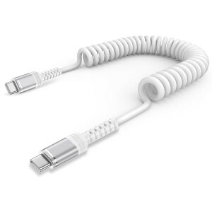 USBCケーブル短い20W急速充電1.2Mコイル型タイプcケーブル伸縮高耐久ctoc充電コード断線防止type-c伸びるCarPlay対応カール車用iPhone1615/Galaxy