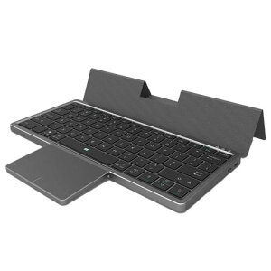 TJK Bluetooth �L�[�{�[�h ���^ ���C�����X Keyboard IOS/Android/Windows�ɓK�� US�p��z�� �^�u���b�g�p�L�[�{�[�h �u���[�g�D�[�X�ڑ� �^�b�`�p�b�h�t�� ���� 78�L�[ �ݑ�Ζ� �g�ѕ֗� PC/Surface