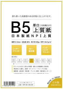 {uvNPI㎿B5100{Fx88%0.12mmlZ\L90kgNPI-B5-100-J90