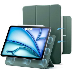 ESRiPadAir11�C���`�P�[�XM4/M3/M2(2026/2025/2024)iPadAir��5/4����(2022/2020)iPadPro11�C���`(2018)�Ή��}�O�l�b�g�z���O�܂�X�^���h�X�����݌vPencil