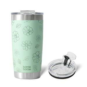 BOTTLE BOTTLE �W�t���^���u���[ ���Ȃ� 600ml ��e�ʐ��� ��d�\���X�e�����X �R�[�q�[�{�g�� �^��f�M �ۗ�ۉ� �X�g���[ ������ (�O���[���t�����[)