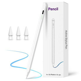 さえだタッチペンiPad用ペンシルアップルペンシル代用ペン20分急速充電スタイラスペン超高精度1.5mm極細高感度iPad専用ペンシル傾き感知/磁気吸着/パームリジェクションタッチペンタブレ…