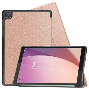 FOR Lenovo Tab M8 (4th Gen) 8.0�C���`�p�� �O�܃P�[�X �蒠�^ �X�}�[�g�P�[�X �}�O�l�b�g FOR Lenovo Tab M8 (4th Gen) 8.0�C���` �p�� PU���U�[�J�o�[ �X�^���h�@�\�t�� �Ռ��z�� �y��