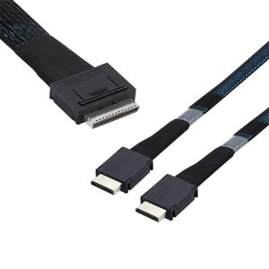 NFHK OCuLink PCIe�G�N�X�v���XSFF-8611 8x8���[���f���A��SFF-8611 Oculink 4x SSD�f�[�^�p�A�N�e�B�u�P�[�u��50cm