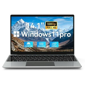 14.1型薄型軽量ラップトップ/高速CPUCeleronN4020C/メモリ:8GB/laptop初心者向け仕事用・学習用/bluetooth内蔵/カメラ内蔵(256GBSSDWindows11pro)