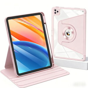 iPad Air 13�C���` �p �P�[�X (M4/M3/M2)/ iPad Pro 12.9�C���` ��6/5/4���� �Ή� ������ �P�[�X ��] ���� �N���A�J�o�[ �A�N���� �c�u��/���u�� �y���V�����[ �ϏՌ� ������� �l�C �y�� ���^, �s���N