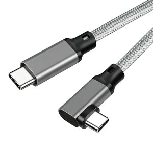 TypeCtoTypeC�P�[�u��L��2mPopolier�y20Gbps�����f�[�^�]��/240W�}���[�dPD�Ή�/4K@60Hz�f���o�́zUSB3.2Gen2x2USB-CtoUSB-C�P�[�u��USB
