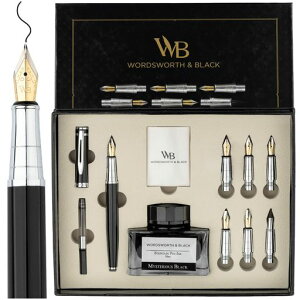 Wordsworth & Black ���� �J���O���t�B�[ �y�� �Z�b�g �M�L�p, �y���� 6�{, �u���b�N
