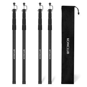 KOMCLUB�^�[�v�|�[���e���g�|�[���q��A���~���|�[�����������L�k85cm~250cm���a20mm~30mm���i�K���߃X���C�h���g���s�v�|�[��2�{�Z�b�g/4�{�Z�b�g�L�����v�݉c�p���[�ܕt��(�u���b�N)
