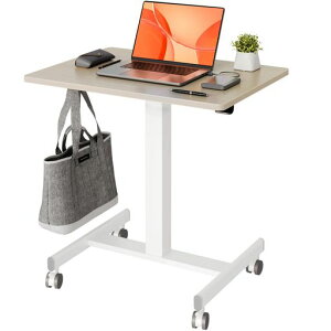 Claiks ���~�f�X�N �K�X�� �X�^���f�B���O�f�X�N ���~�� �e�[�u�� ��65cm*���s��48cm �e�����[�N �I�t�B�X�f�X�N �ݑ�[�N �p�\�R���f�X�N �������� �L���X�[�t�� �z���C�g�t���[��/�i�`���c