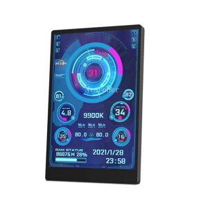 Xsdjasd3.5インチIPSUSBミニスクリーン64PCCPURAMHDDデータモニターコンピューター温度表示Type-Cサブスクリーン