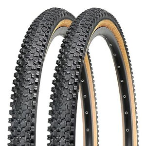 MOHEGIA2本セットマウンテンバイクタイヤ24インチ:26x1.9554-559MTB折り畳み式交換用自転車タイヤ-スキンサイド