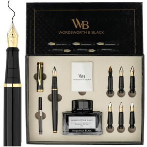 Wordsworth & Black ���� �J���O���t�B�[ �y�� �Z�b�g �M�L�p, �y���� 6�{, �u���b�N