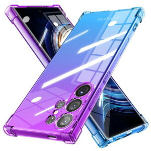 GalaxyS22Ultraケースクリア薄型グラデーション色ケース軽量tpu耐衝撃SC-52CSCG14スマホケース透明米軍MIL規格取得おしゃれ黄変防止防塵一体型人気ギャラクシーS22Ultra携帯カバー