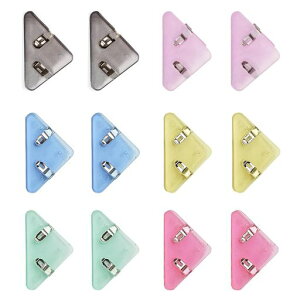 VIVIZHWH三角クリップコーナークリップコナークリップ事務用品角の保護ファイル収納