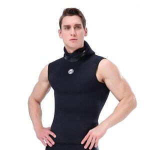 MORGENSKYウェットスーツ3mmメンズウェットベストフードベストインナー保温裏ジャージフィッシンスピアフィッシング素潜り釣り1403B(3XL)