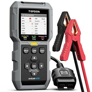 TOPDON AL500B OBD2 �f�f�@& �o�b�e���[ �e�X�^�[�A�t��OBD2�@�\�A12V �o�b�e���[ �e�X�g & 12V/24V �N�����L���O �e�X�g����я[�d�e�X�g�AAL500&BT100�̑g�ݍ��킹�A���{��Ή�