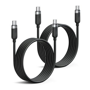 toockiusbcケーブル60W【2M+2M】柔らかいシリコン素材絡まないタイプcPD/QC急速充電結束バンド付き断線防止耐久性iPhone17/iPhone16/iPhone15/Plus、MacBook