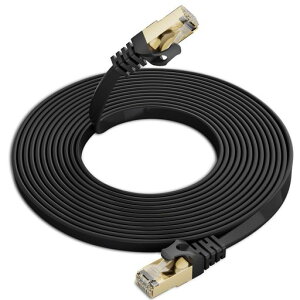 CAT8 �t���b�g LAN�P�[�u�� 5M �C�[�T�l�b�g�R�[�h ���^ 40Gbps/2000MHz������ PoE���d 28AWG �J�e�S��8�l�b�g���[�N�P�[�u�� S/FTP �����b�LRJ45 �h���C���^�l�b�g�� ���f�� ���[�^ PS4/5 XBOX�ɑΉ�