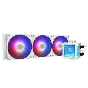 THERMALRIGHT FW PRO 360 ARGB�z���C�gCPU AIO�N�[���[�A320 * 320�𑜓x��IPS�t����ʁAAM5&Intel 1700/1851�p�A�����\360�X�y�b�N����2.73�C���`�����[�o�u���f�B�X�v���C