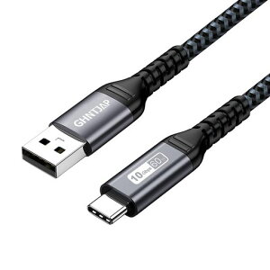 GHNTJAP USB Type C �P�[�u�� 2M USB3.1 Gen2 �^�C�vc�P�[�u�� 10Gbps �f�[�^�]�� 60W �}���[�d Android Auto�Ή� USB C �P�[�u�� ���ϋv�i�C���� Galaxy/Xperia/MacBook