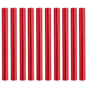 Azarxisテントポール修理アルミポール応急管端栓折れたポールの補修リペア応急修理グッズテントアクセサリー適用ポール径7.9mm‐8.5mm(レッド-10本入り)