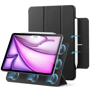 ESR iPad Air 13�C���` �P�[�X M4/M3/M2(2026/2025/2024)iPad Pro 12.9 ��6/5/4����(2022/2021/2020)�Ή� �}�O�l�b�g�z�� �O�܂�X�^���h �X�����݌v Pencil