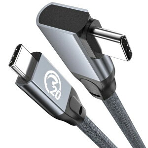 UseBeanUSBTypeCケーブルL字型1M4K/60Hz映像出力USB3.2Gen2X220Gbpsデータ転送PD対応100W超急速充電タイプc充電ケーブルiPhone15MacBookiPad