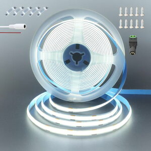 NAq(Clearhill)12VDCCOBLEDXgbvCg(X+Ԑڑ)5MF6500KLED320/M͂Ȍ8mmhIP20180°CRI =90ʃe[vό`\ؒf\DIY