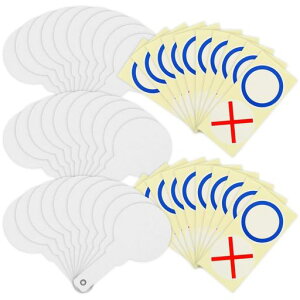 無地マルバツプレートラベルセット50P〇xプレートアレンジ自在アンサープレート札無地プレート